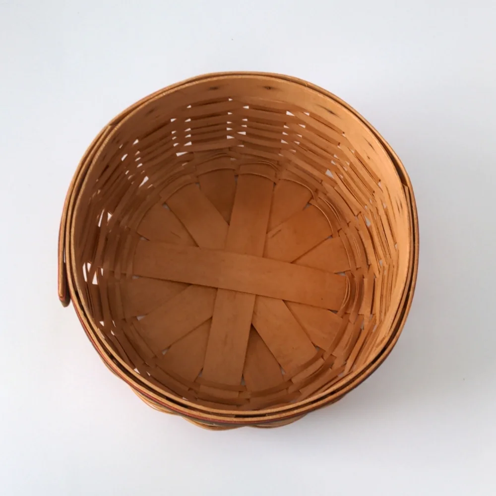Longaberger Round Basket Century Celebration 2000 Without Handle USA Y2K